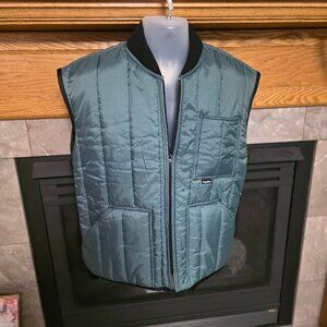 Refrigiwear Jacket Mens XL Blue Vest Sleeveless Nylon Insulated Thermal NWOT
